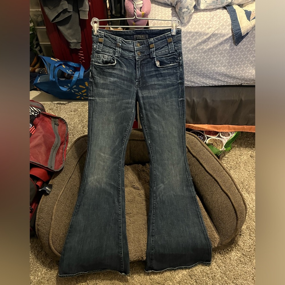 High waist flare jeans